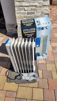 Elektrický olejový radiátor žebrový