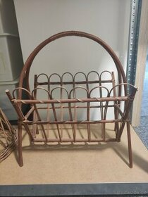 Retro stojan na časopisy, noviny