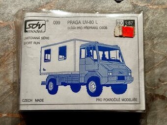 Praga UV-80L skříň - SDV model 1:87 HO limitovaná edice