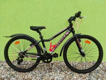 Značkové dětské kolo MAXBIKE 24" (černá/růžová)
