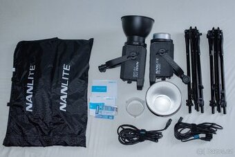NanLite FS-200 set dvou světel vč. stativů a softboxů