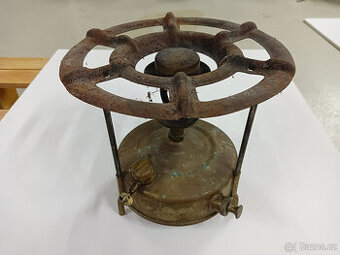 Historický mosazný vařič Meva No 1, Czechoslovakia