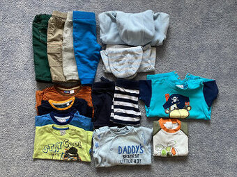 15 kusů oblečení pro kluka - velikost 62 / 68