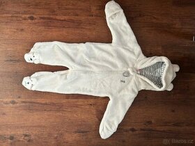 Overal vel. 74 - bílý medvídek