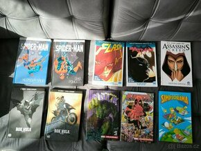 Různé komiksy - Batman, Spiderman atd.