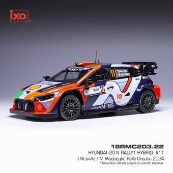 Modely Hyundai i20 Rally1 1:18 IXO