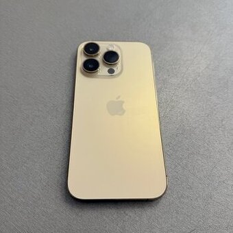 iPhone 14 Pro 256GB zlatý, jako nový bez škrábance