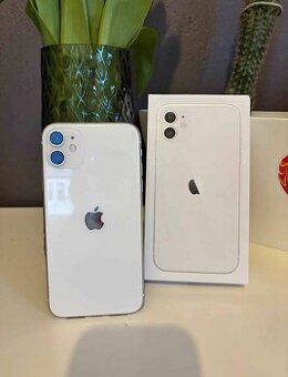 iPhone 11, bílý, 128 GB zachovalý