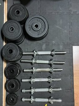 Prodej litinových kotoučů 30 mm + osy. Celkem 132 kg