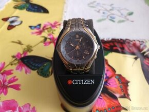 Citizen E860,490072,K02985, ECO drive,pozlacené,titan