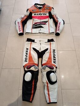 Honda Repsol-Pánská kožená moto kombinéza, dvoudílná
