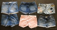 Holčičí Krátké kalhoty - džíny značka NEXT a ABERCROMBIE - 1