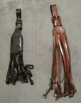 Staré kožené řemínky - myslivost