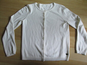 Svetr k šatům bílý vel. 8-10let