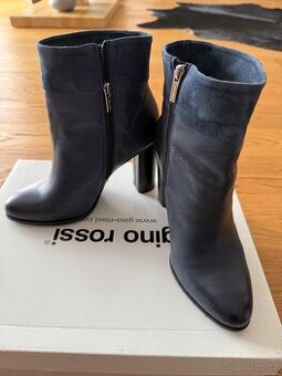 Kožené kotníčkové kozačky Gino Rossi