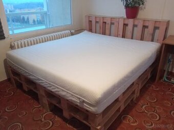 Paletová postel + matrace Ikea Anneland 180x200cm