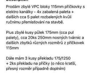 VPC cihly a překlady