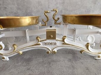 Staré 5kg dvoumiskové váhy KAMOR po renovaci