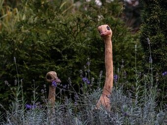 Pštros, čumil, ploťák. Keramika.