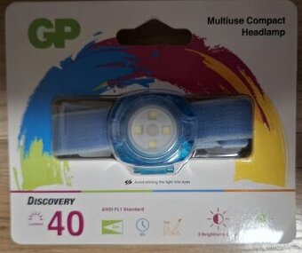 LED Čelovka GP EVERYBODY 4xLED/2×CR2025 modrá