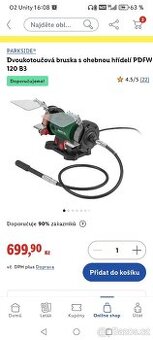 Bruska na jemně broušení Parkside.