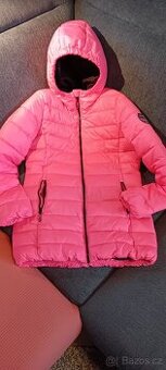 Zánovní divčí/dámská zimní prošívaná bunda  SAM  vel.164