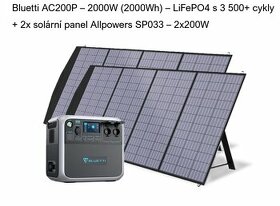 Bluetti AC200P - 2000W,2000Wh + 2x SP33 - 200W - 1