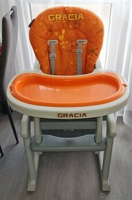Dětská jídelní židlička gracia 2v1