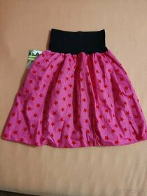 Hvězdy na růžové sukně handmade M-L