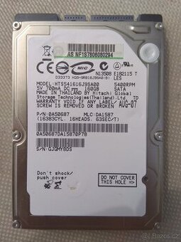 HITACHI HTS541616J9SA00 160GB/2,5"
