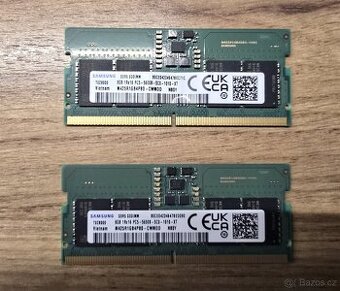 Ram Ddr 5 16Gb ( 2x 8Gb ) Samsung. Nové