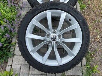 Zánovní zimní sada 18” alu kol s pneu Škoda Superb 3 Modus