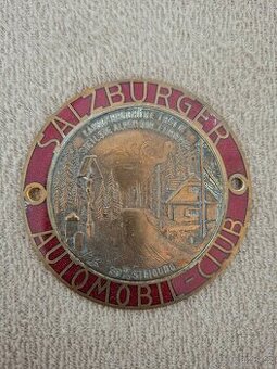 Plaketa Salzburger Automobil club - originál