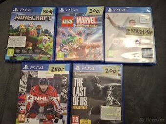 Playstation 4 ps4 hry minecraft lego a další