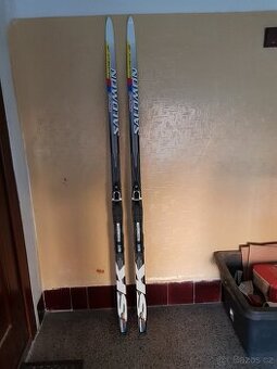Prodám pěkné juniorské běžky SALOMON 151cm dlouhé.
