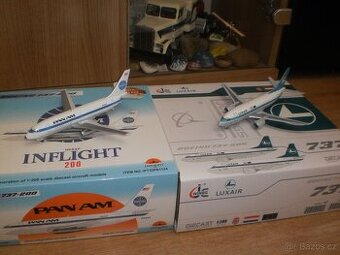 Kovové modely Boeing 737, PanAm a LuxAir