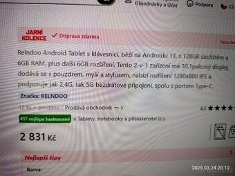 Tablet  Relndoo nový