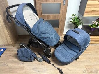 Kočárek Noordi Fjordi II 2v1 Jeans Blue