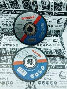 Řezné kotouče 125mm z likvidace obchodu