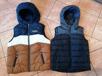 Chlapecké, zimní vesty vel. 116,134 zn. CaA