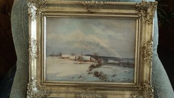 obraz zimní krajina