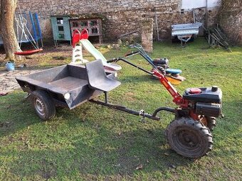 Vari se sklopným bržděným vozíkem+ bubnová sekačka