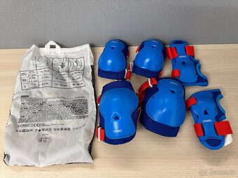 OXELO Sada tří párů dětských chráničů na in-line brusle XS