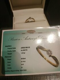 Prsten brilianty diamanty