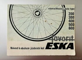 Návod k obsluze jízdních kol - Eska / Favorit ( 1981 )