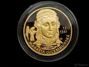 Zlatá medaile Markéta Lucemburská, 15,56G, 999,9. jen 97ks