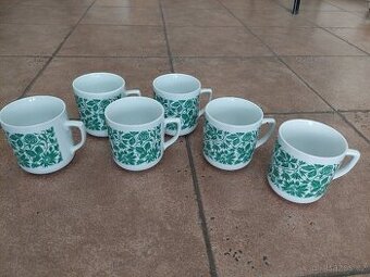 Karlovarský porcelán - Sada šesti čajových hrníčků - nové