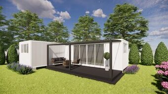 Set dvou obytných kontejnerů 7x3M / 42m2 do elkA