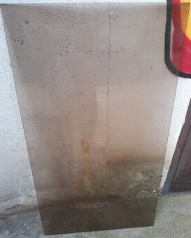 Sklo kouřové na stůl rozmery cca 100x40