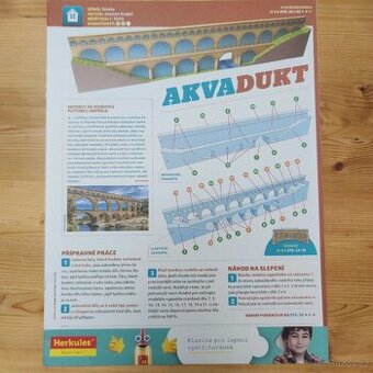 Akvadukt a český dvouplošník Avia 534 – 2 vystřihovánky